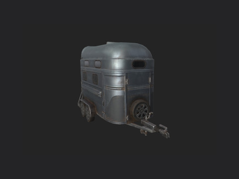 Garbage truck 001 Model 3D