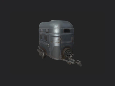Garbage truck 001 3D Model