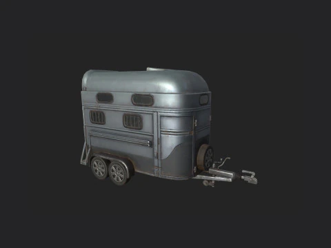 Garbage truck 001 3D Model