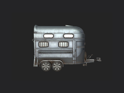 Garbage truck 001 Model 3D