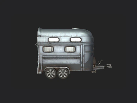 Garbage truck 001 3D Model