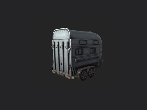 Garbage truck 001 Model 3D
