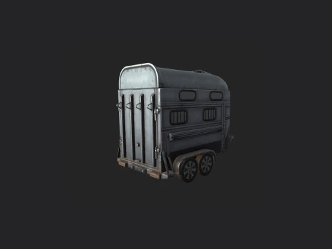 Garbage truck 001 3D Model