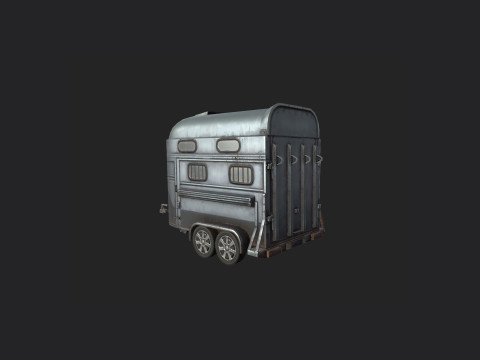 Garbage truck 001 Model 3D