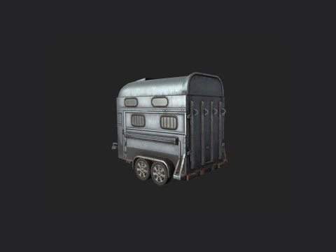 Garbage truck 001 3D Model