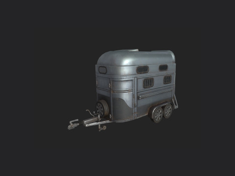 Garbage truck 001 Model 3D