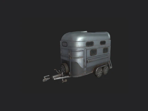 Garbage truck 001 3D Model
