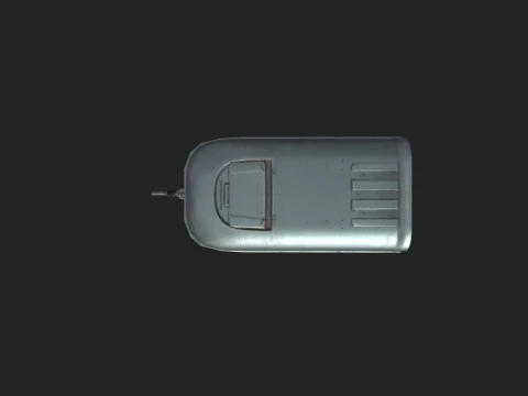 Garbage truck 001 3D Model