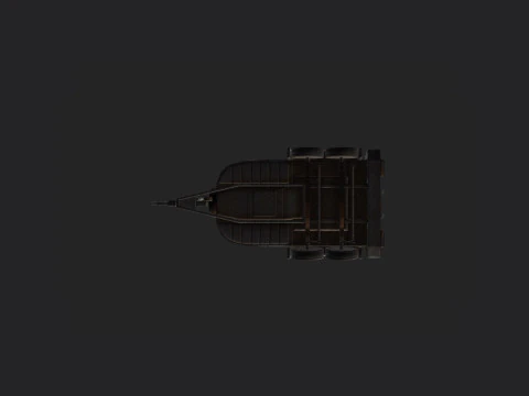 Garbage truck 001 3D Model