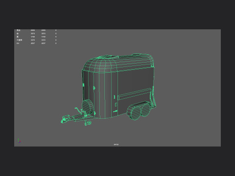 Garbage truck 001 Model 3D