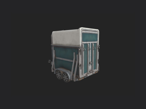 Garbage truck 002 3D मॉडल