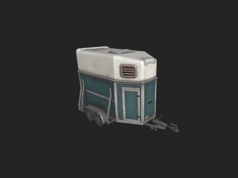 Garbage truck 002 3D मॉडल