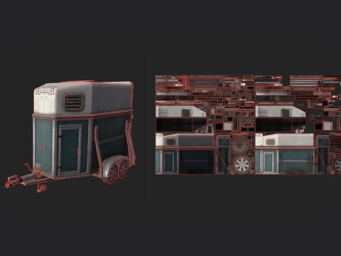 Camion della spazzatura 002 Modello 3D