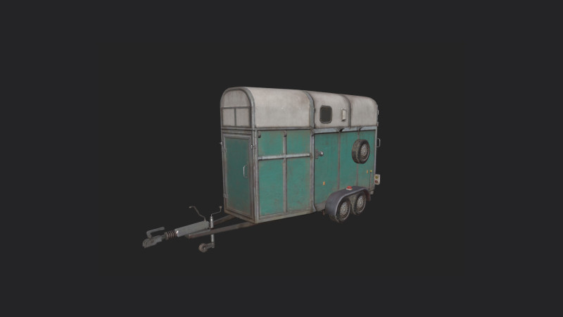 Garbage truck 003 3D Модель .c4d .max .obj .3ds .fbx .stl .blend 
