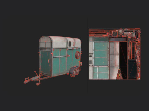 Garbage truck 003 3D Модель