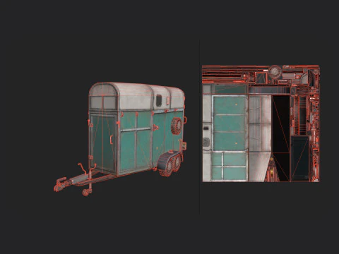 Garbage truck 003 3D Model
