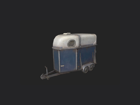 Garbage truck 004 3D Model