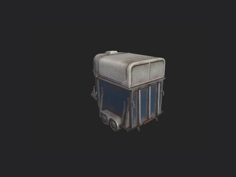 Garbage truck 004 3D Model