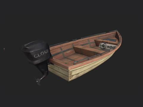 PowerBoat 001 3D Model