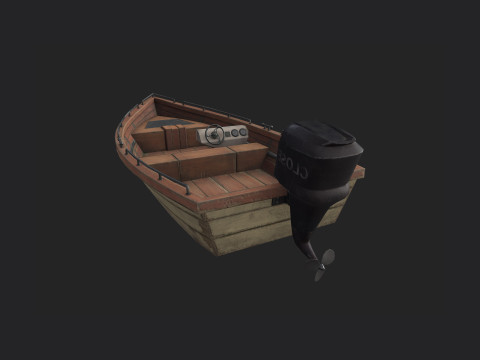 PowerBoat 001 3D Model