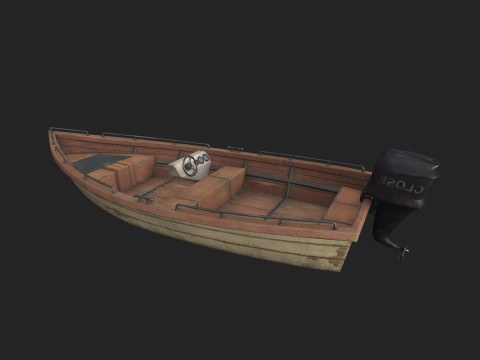 PowerBoat 001 3D Model