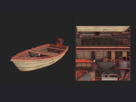 PowerBoat 001 3D Model