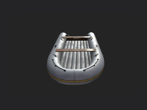 Rubber Dinghy 001 3D Model