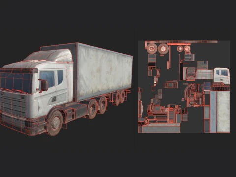 Truck 002 3D Model
