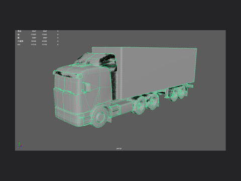 Truck 002 3D 模型