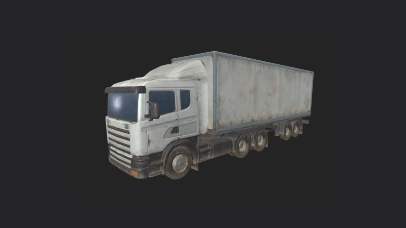 Truck 002 3D 模型 .c4d .max .obj .3ds .fbx .stl .blend 