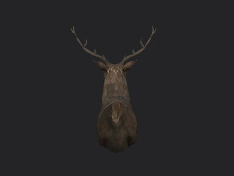 Олень 001 3D Модель
