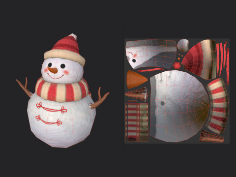 SnowMan 001 3D Model