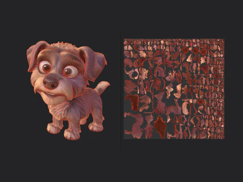 Puppy 001 3D Model