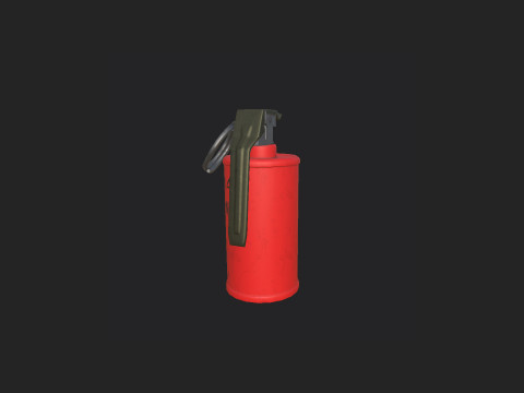 Hand Grenade 001 3D Model