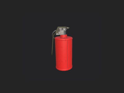 Hand Grenade 001 3D Model
