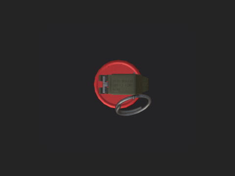 Hand Grenade 001 3D Model