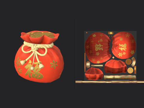Blessing bag 001 3D Model