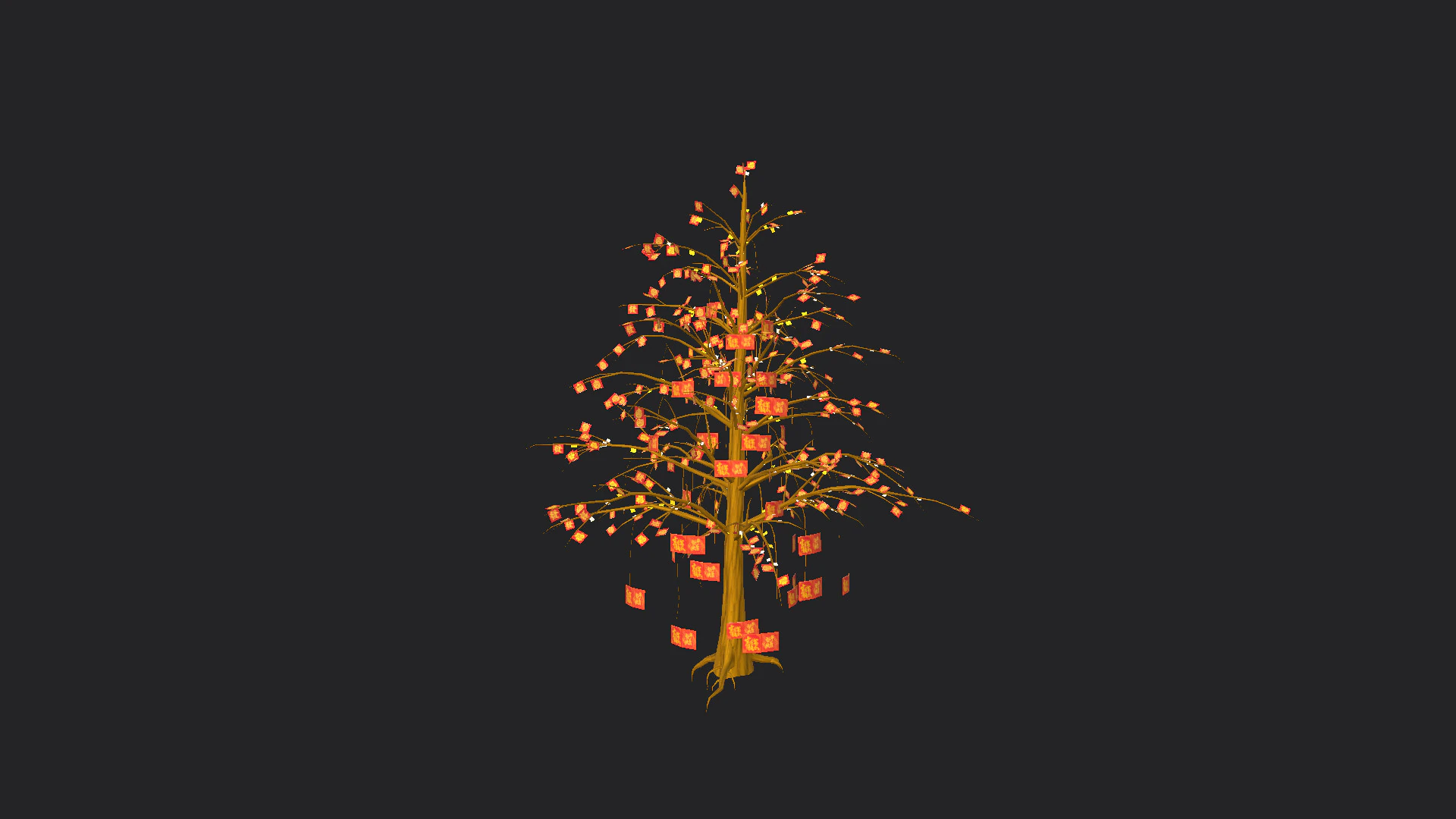 Christmas tree 001 3D Model .c4d .max .obj .3ds .fbx .stl .blend 