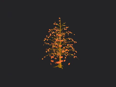 Christmas tree 001 3D Model