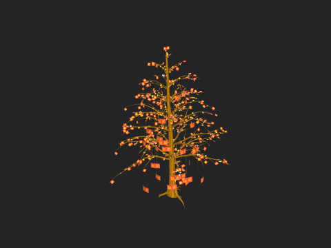Christmas tree 001 Model 3D