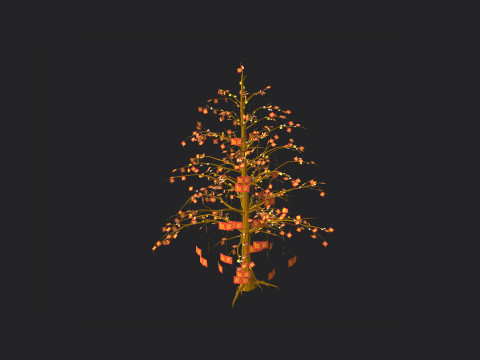 Christmas tree 001 Model 3D
