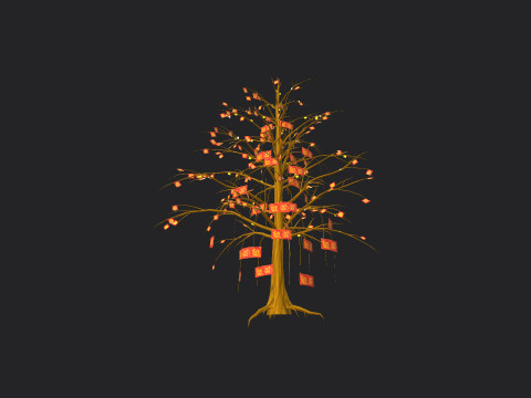 Christmas tree 001 Model 3D