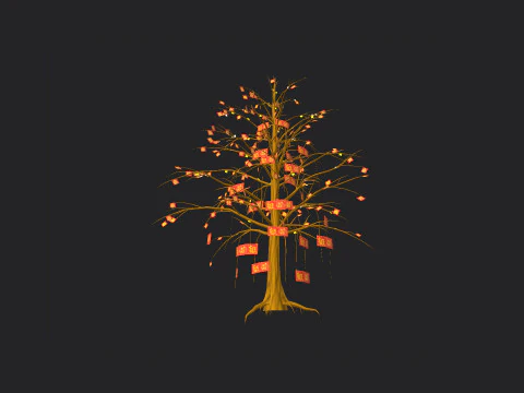 Christmas tree 001 3D Model