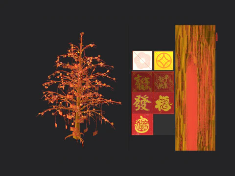 Christmas tree 001 3D Model