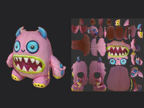 Plush toys 001 3D Model