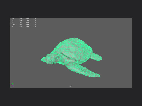 Sea turtle 001 Modelo 3D