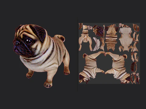 Shar pei Model 001 3D Model