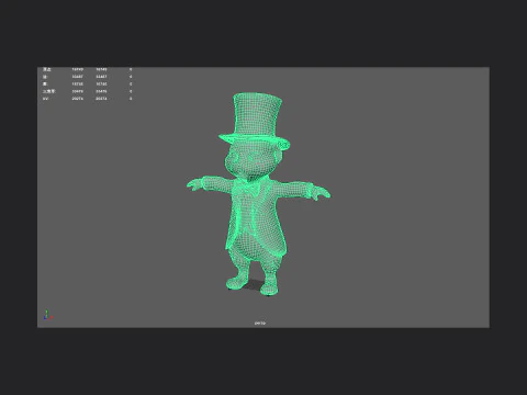 Gentleman Cat Model 001 3D Model