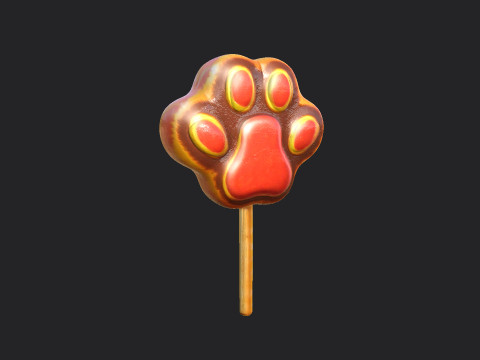 Cat Claw Candy 001 3D मॉडल