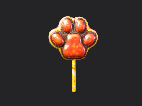 Cat Claw Candy 001 3D मॉडल